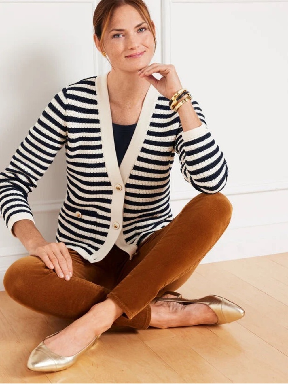 TALBOTS KATE CARDIGAN - STRIPE